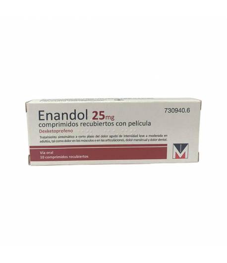 Enandol 25mg 10 comprimidos Antiinflamatorios