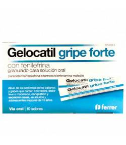 GELOCATIL GRIPE FORTE CON FENILEFRINA granulado para solución oral 10sob Sobres