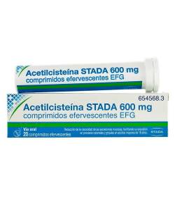 Acetilcisteina Stada 600 mg 20 Comprimidos Efervescentes