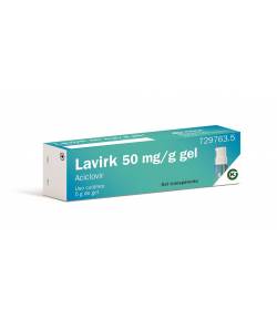 Aciclovir Lavirk 50mg/g Gel Cutáneo Tubo con Bomba Dosificadora 5g Antivirales
