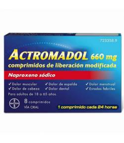 Actromadol 660mg 8 Comprimidos