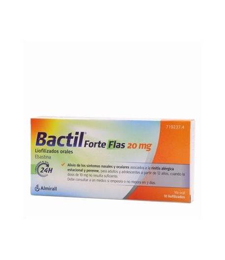 Bactil Forte Flas 20mg 10 comprimidos Alergias