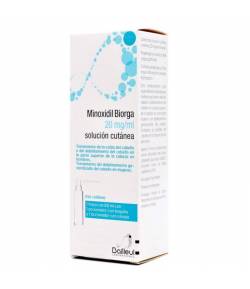 Minoxidil Biorga 20mg/ml 60ml boquilla y accionador con cánula