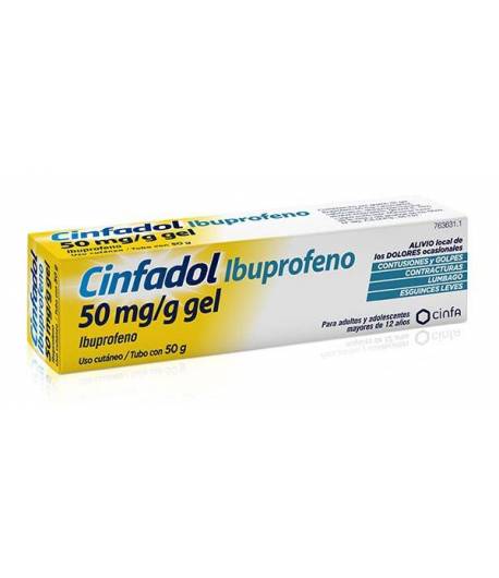 Cinfadol Ibuprofeno Tópico 50mg/g Gel 50 Gramos Antiinflamatorios