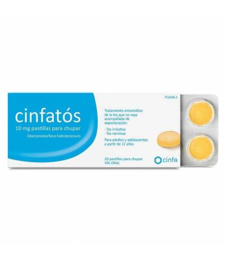 CINFATÓS 10mg 20 pastillas para chupar Antitusivos