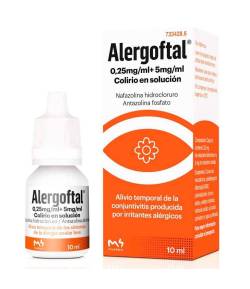 Alergoftal 0.25mg/ml + 5mg/ml Colirio 10ml