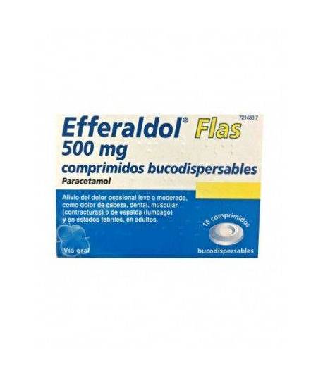 Efferaldol Flash 500mg 16 comprimidos Fiebre