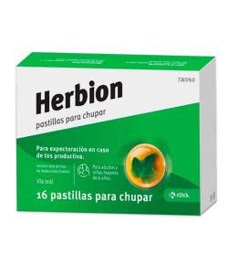 Herbion 16 pastillas para chupar Mucolíticos