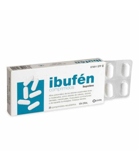 Ibufen 400mg 20 comprimidos. Antiinflamatorios