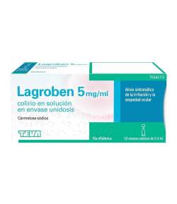 Lagroben 5mg/ml colirio 30 unidosis