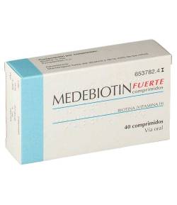 Medebiotin Fuerte 5mg 40 comprimidos Piel, Cabello, Uñas