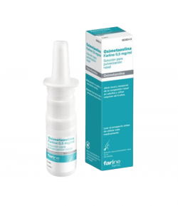 Oximetazolina Farline 0.5mg/ml Pulverizador Nasal, 1 Frasco de 15ml Vía Nasal