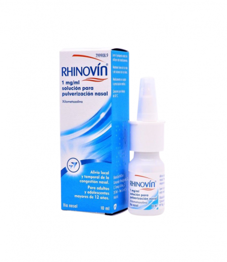 RHINOVÍN 1 mg/ml solucion para pulverización nasal 10ml Vía Nasal