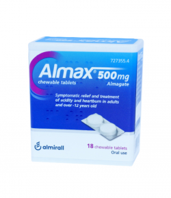 Almax 18 Comprimidos Masticables 500mg Ardor de Estómago