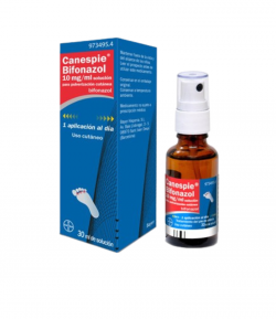 Canespie Bifonazol 10mg/ml, Solución pàra Pulerización Cutánea, 1 Frasco de 30ml Antifúngicos