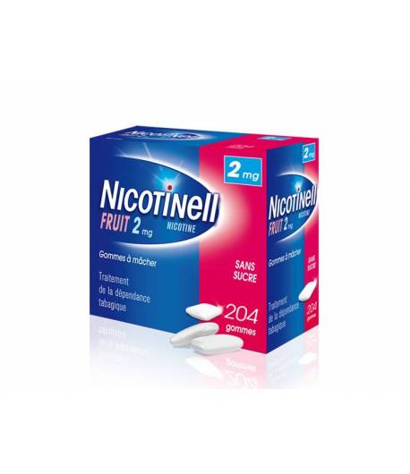Nicotinell Fruit 2MG 204 chicles medicamentosos Tabaquismo