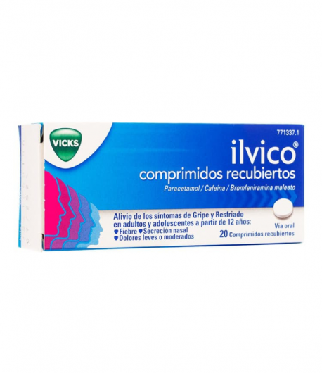 ILVICO 20 comprimidos recubiertos Antigripales