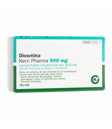 Diosmina Kern Pharma 500mg 60 comprimidos recubiertos Varices