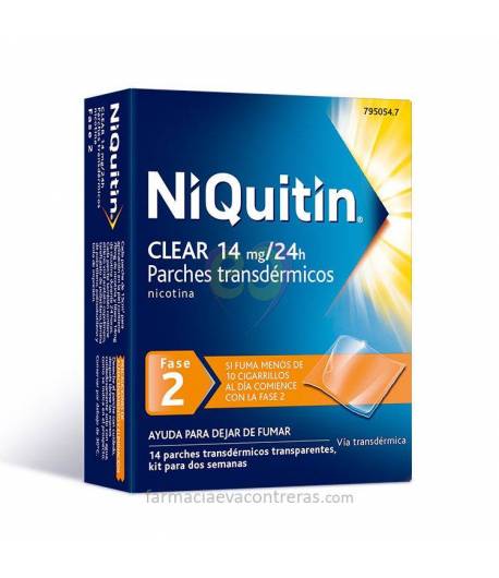 Niquitín Clear 14mg/24h 14 Parches transdérmicos Tabaquismo