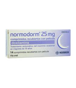 Normodorm 25mg 14 comprimidos
