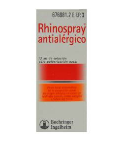 Rhinospray Antialérgico, 1 Envase Pulverzador de 12ml Medicamentos