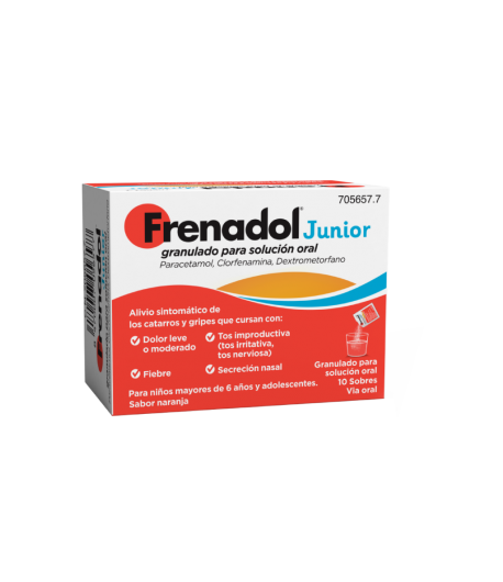 FRENADOL JUNIOR granulado para solución oral 10sob Antigripales
