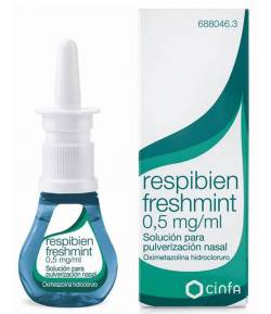 RESPIBIEN FRESHMINT 0,5 mg/ml solución para pulverización nasal 15ml Vía Nasal
