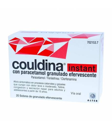 COULDINA INSTANT con paracetamol granulado efervescente 20sob Sobres
