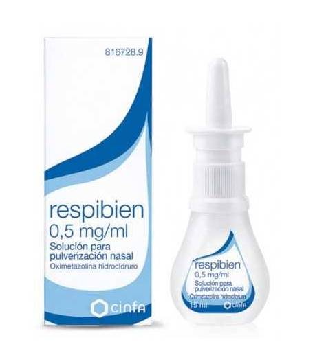 RESPIBIEN 0,5 mg/ml solución para pulverización nasal 15ml Vía Nasal