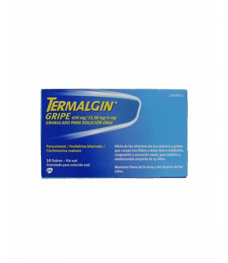 TERMALGIN GRIPE granulado para solución oral 10sob Antigripales