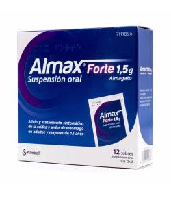 ALMAX FORTE 1,5 g suspensión oral 12 sobres Ardor de Estómago