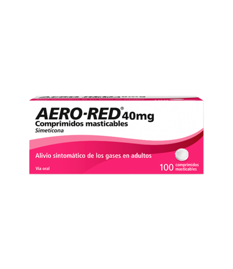 AERO RED 100 comprimidos masticables Gases