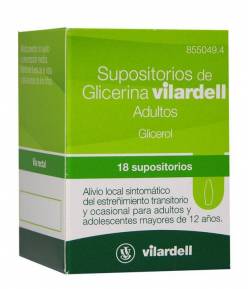 Supositorios de Glicerina VILARDELL 18ud