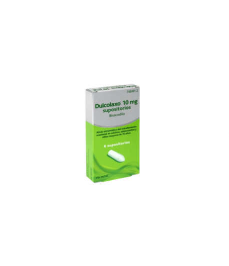DULCOLAXO Bisacodilo 10 mg 6 Supositorios Estreñimiento