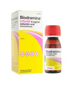 Biodramina Infantil 4 mg/ml solución oral 60ml Solución Oral