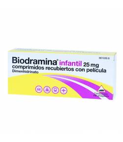 Biodramina Infantil 25 mg 12comp