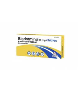 Biodramina 20 mg 6 chicles medicamentosos