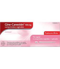 GINE CANESTÉN 100 mg 6 comprimidos Vaginales Antifúngicos