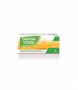 TANTUM VERDE 3 mg 20past para chupar sabor limón Dolor de garganta