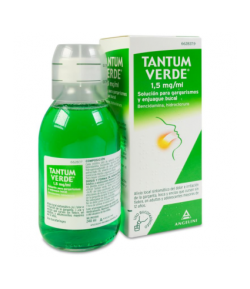 TANTUM VERDE 1,5 mg/ml solución para enjuague bucal y gargarismos