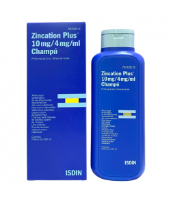 ZINCATION PLUS 10 mg/4 mg/ml Champú 500ml