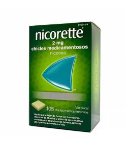 Nicorette 2 mg 105 Chicles Medicamentosos Tabaquismo