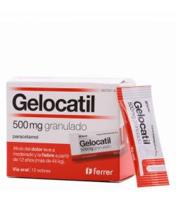 GELOCATIL 500 mg granulado 12 sobres Dolor