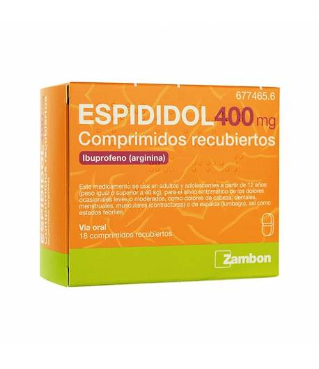 Espididol 400 mg 18 comprimidos recubiertos Antiinflamatorios