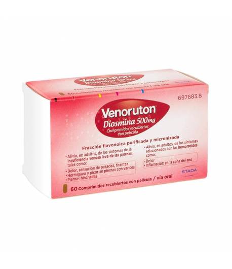 Venoruton Diosmina 500mg 60 comprimidos Varices