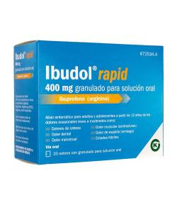 Ibudol Rapid 400mg 20 sobres Dolor