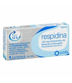 Respidina 120mg 14 comprimidos Antigripales