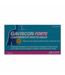 Gaviscon 24 Comprimidos Masticables Sabor Menta Ardor de Estómago
