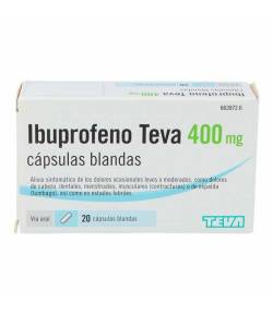 Ibuprofeno Teva 400mg 20 cápsulas blandas Antiinflamatorios