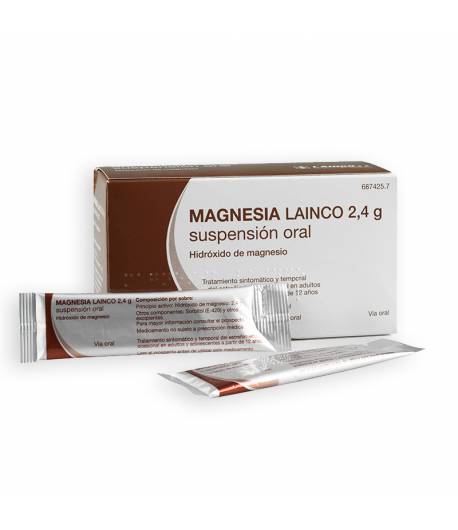 Magnesia Lainco 2.4g Suspensión oral 14 sobres Estreñimiento